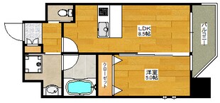 プレジオ江坂Ⅱの物件間取画像